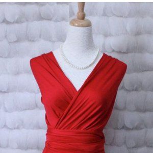 Chili Red Infinity Dress - Bridesmaid Dress